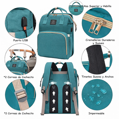 👶🏻 MOCHILA MULTIFUNCIONAL PARA BEBE + ENVÍO GRATIS